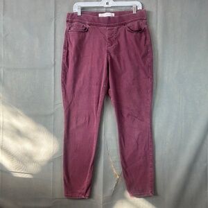 Levi Strauss Signature Totally Shaping Pull-On Jeggings Women’s W32L30 Maroon